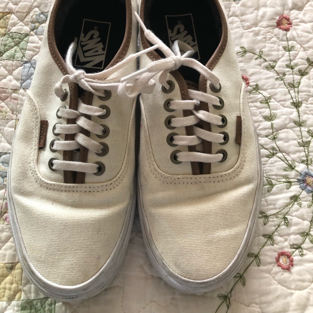 Cream Vans size 8